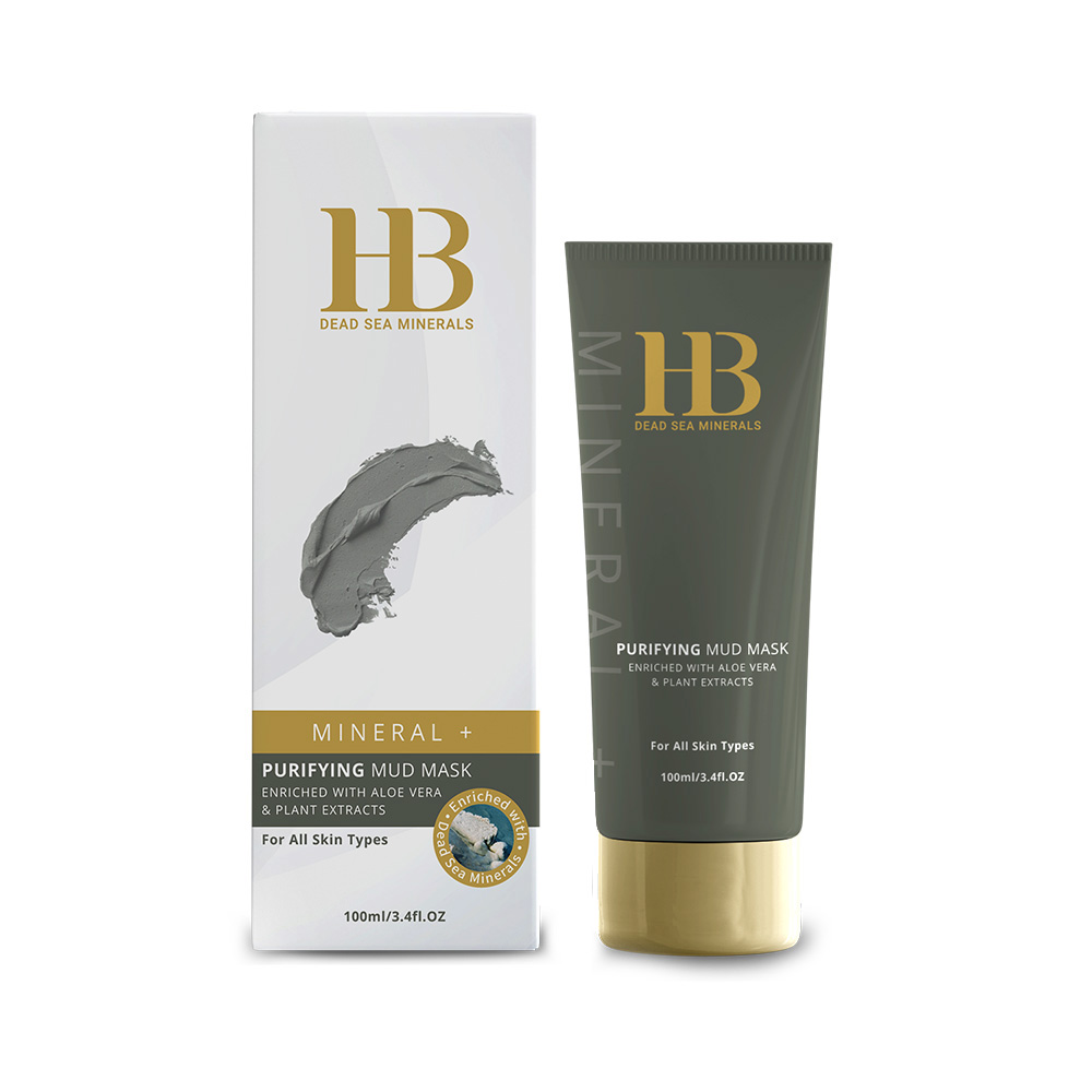 HB Mineral+ Oczyszczająca Maseczka Błotna z Aloesem i Ekstraktami Roślinnymi (100 ml)