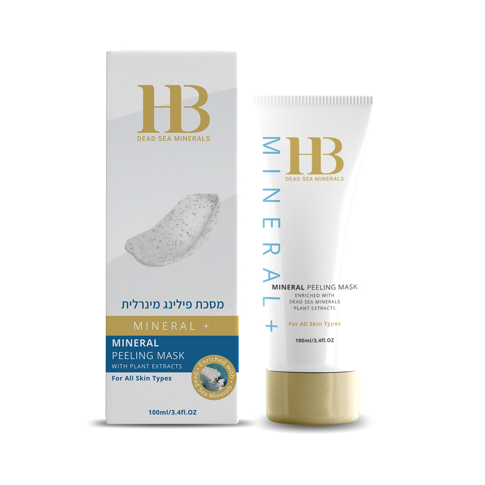 HB Mineral+ Mineralna Maseczka Peelingująca z Ekstraktami Roślinnymi (100 ml)