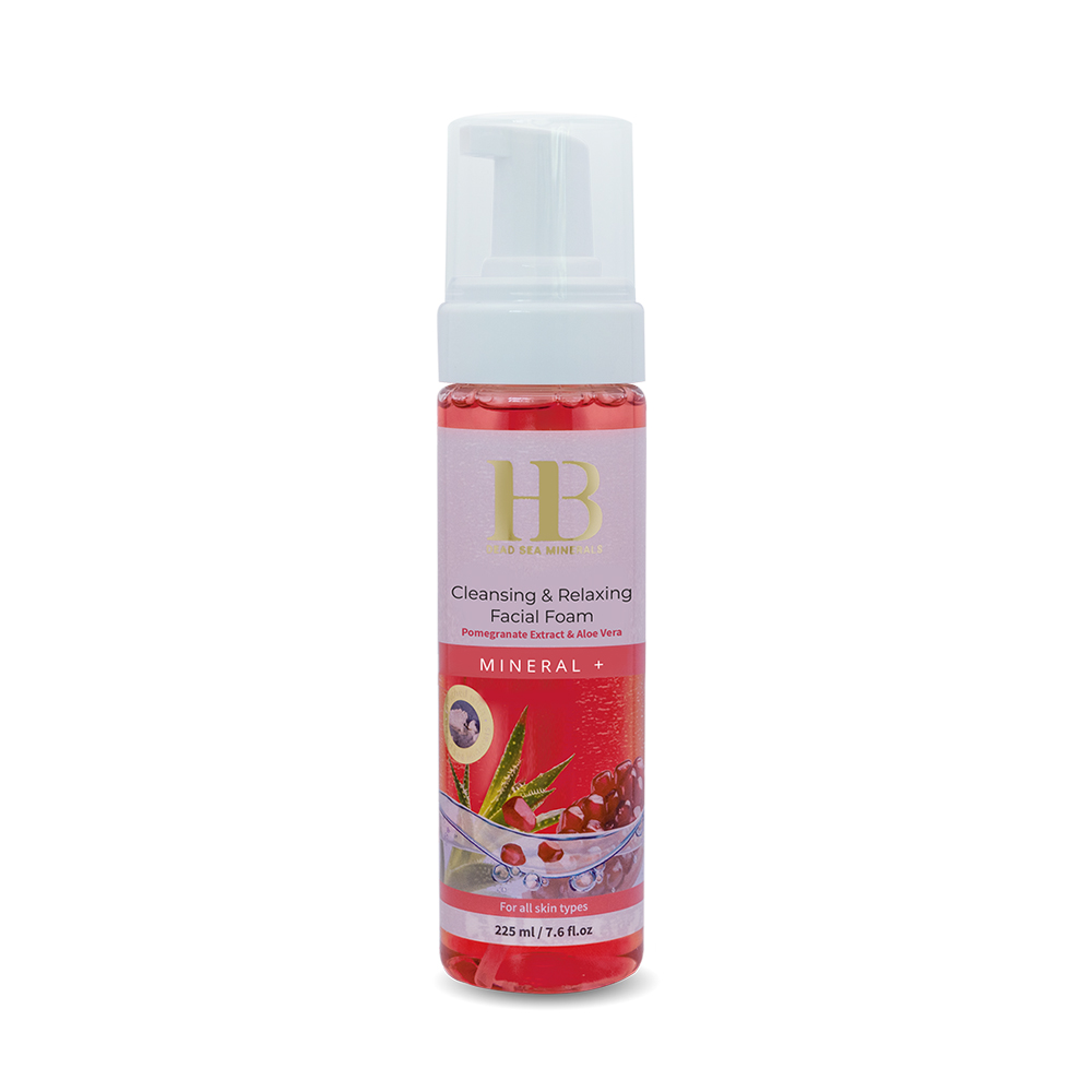 HB Mineral+ Oczyszczająca i Relaksująca Pianka do Mycia Twarzy z Granatem i Aloesem (225 ml)