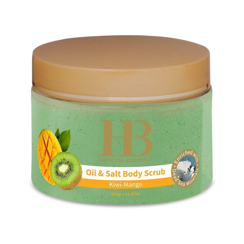 HB Olejkowo-Solny Peeling do Ciała Kiwi-Mango z Minerałami Morza Martwego (450 ml)