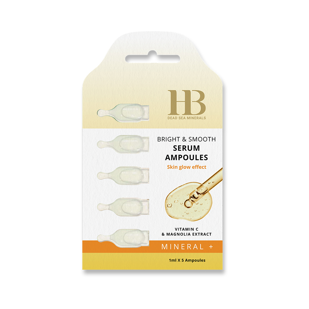 HB Mineral+ Rozświetlające i Wygładzające Ampułki Serum z Witaminą C i Ekstraktem z Magnolii